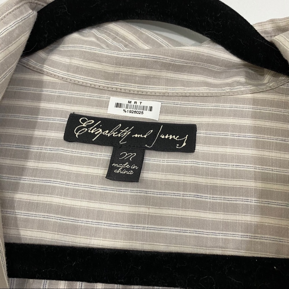 Elizabeth And James Button Down Sequin Trim Medium - image 5